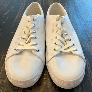 Sperry White Leather Sneakers